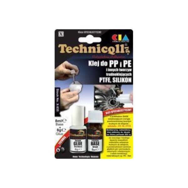Technicqll Klej do PP,PE i PTFE 8ml+8g na blistrze /pod zamówienie/