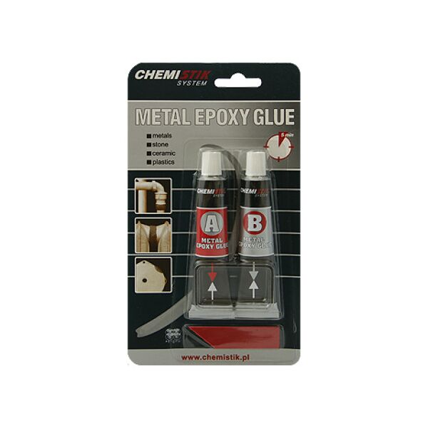 Chemistik Klej dwuskładnikowy epoksydowy METAL EPOXY GLUE 5min. 40g
