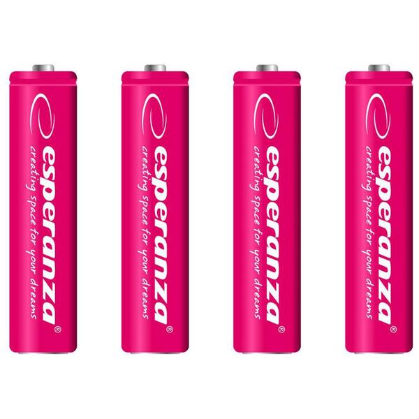 Esperanza Akumulator czerwone AAA / R03 1000mAh 4 szt.