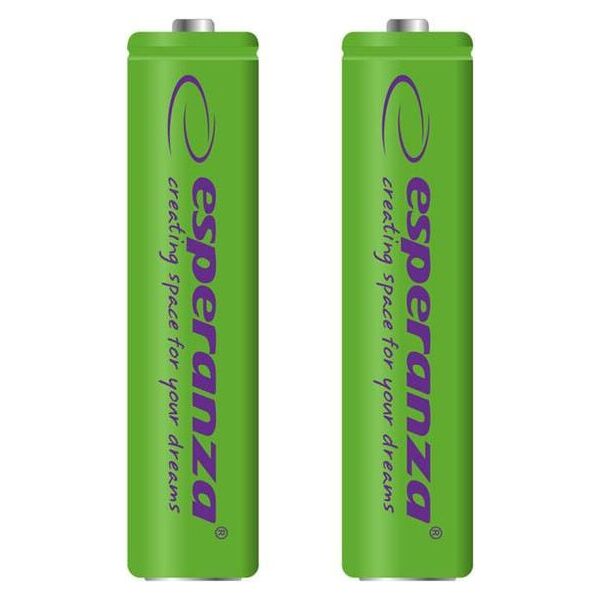 Esperanza Akumulator zielone AAA / R03 1000mAh 2 szt.