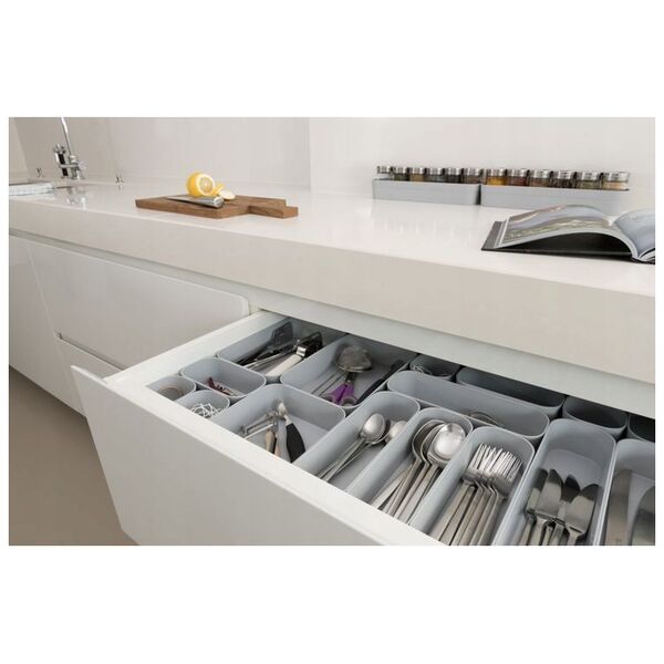 Curver Organizer do szuflady Infinity M szary