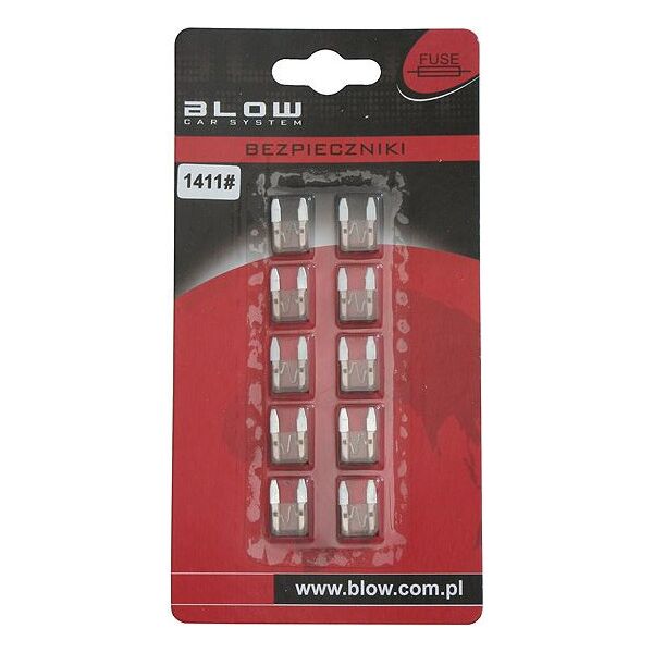 Blow Bezpiecznik samochodowy MINI 5A 10 sztuk 1411