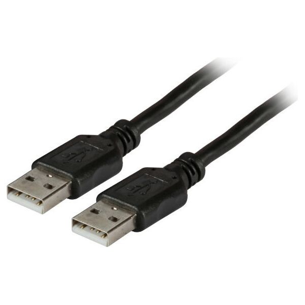 Kabel USB EFB USB-A - USB-A 0.5 m Czarny (K5253SW.0,5)