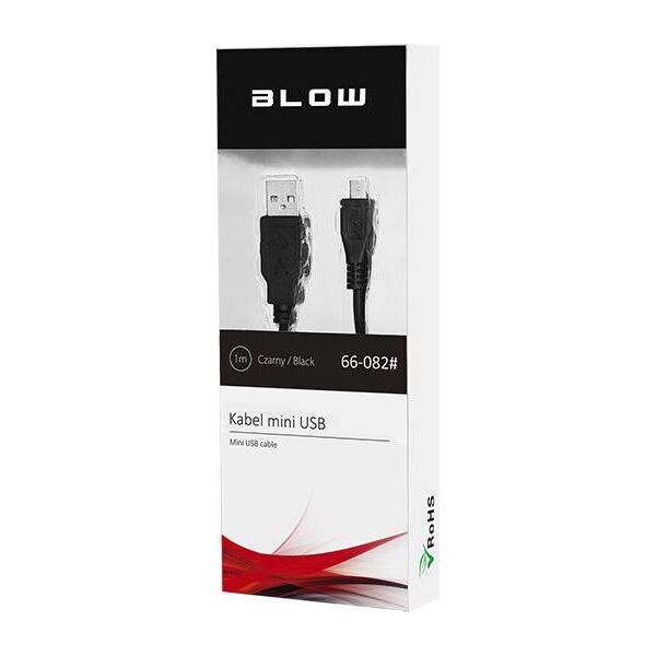 Kabel USB Blow USB-A - 1 m Czarny (66-082#)
