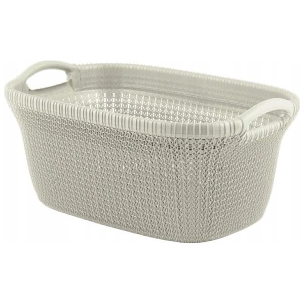 Kosz na pranie Curver Knit 40L beżowy (R37010)