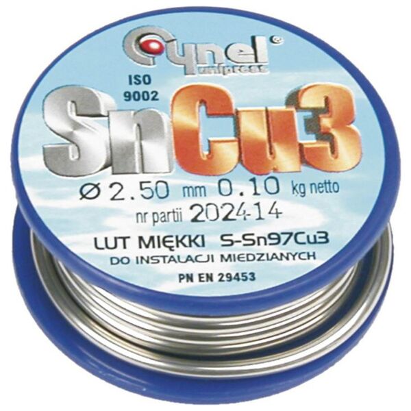 Cynel Lut cynowy do instalacji miedzianych 100g