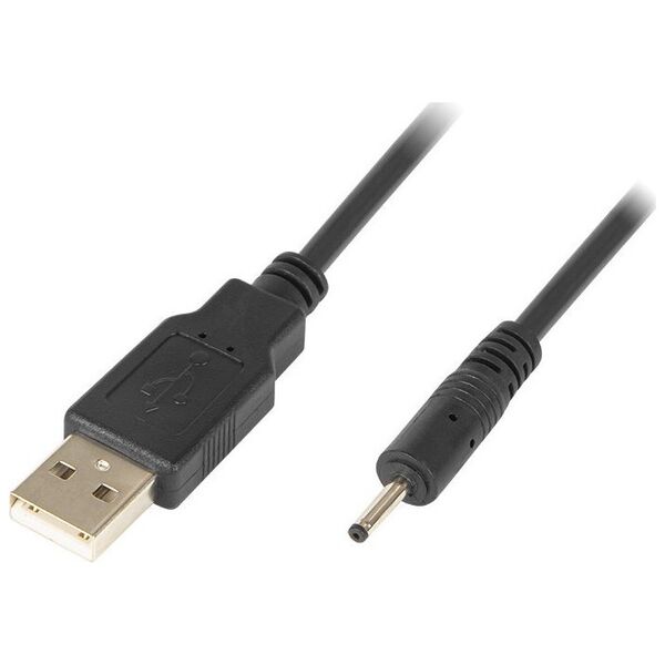 Kabel USB Blow USB-A - DC 0.7 x 2.5 mm 1.5 m Czarny (66-079)