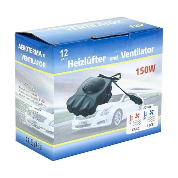 CGAuto Wentylator nagrzewnica 12V 150W AG166B