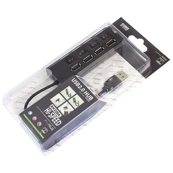 HUB USB Aptel AK228A 4x USB-A 2.0 (1055-uniw)