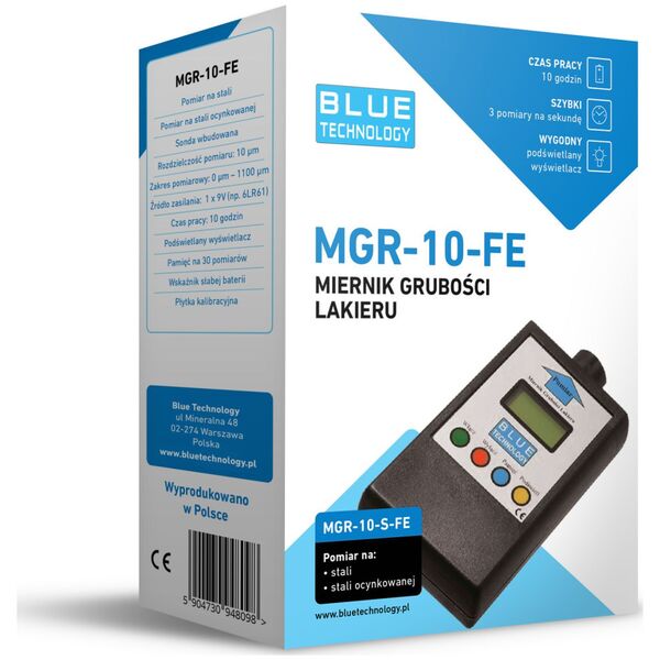 Blue Technology Miernik grubości lakieru Blue Technology MGR-10-FE