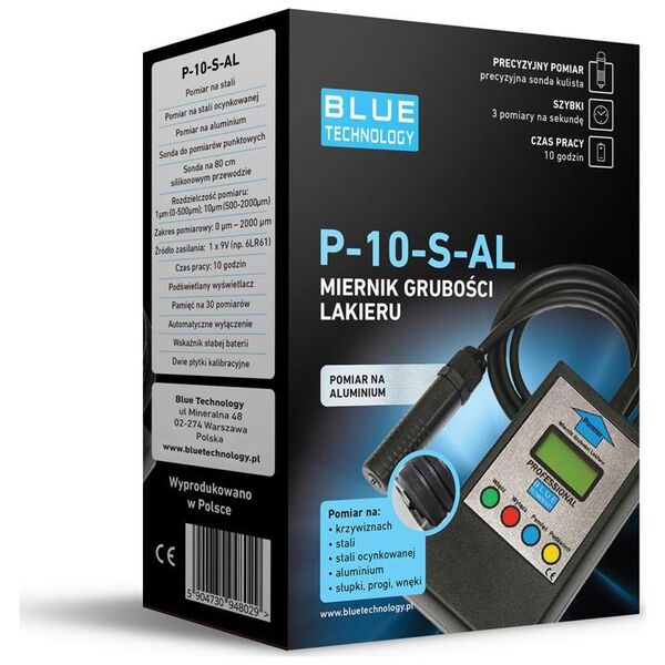 Blue Technology Miernik grubości lakieru P-10-S-AL