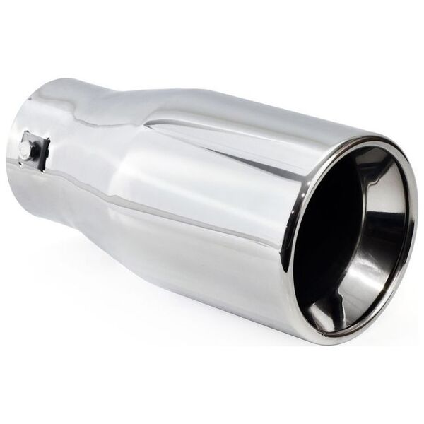 AMiO Chromowana końcówka tłumika 102mm / montaż 50-65mm uniwersalny