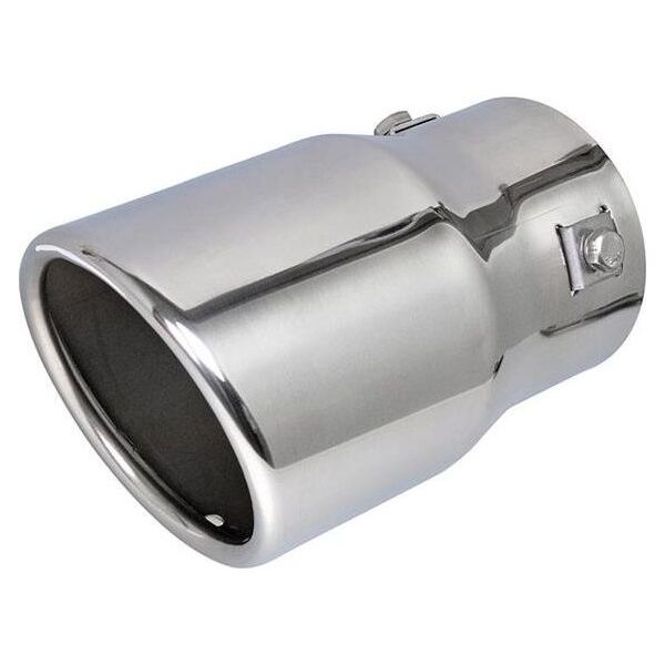 AMiO Chromowana końcówka tłumika 90mm, montaż 33-78mm uniwersalny