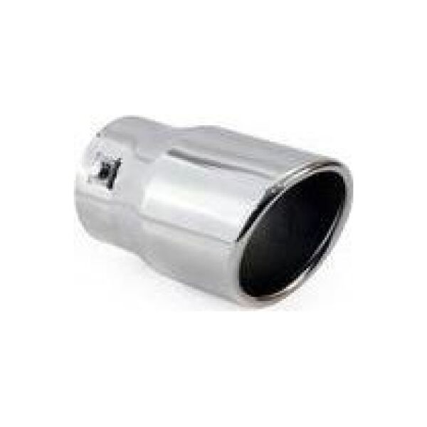 AMiO Chromowana końcówka tłumika 90mm, montaż 33-78mm uniwersalny