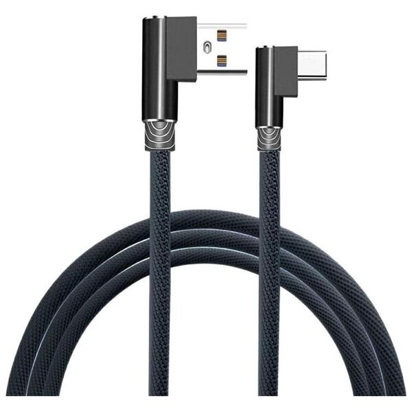 Kabel USB Aptel USB-A - USB-C 1 m Czarny (4347-uniw)