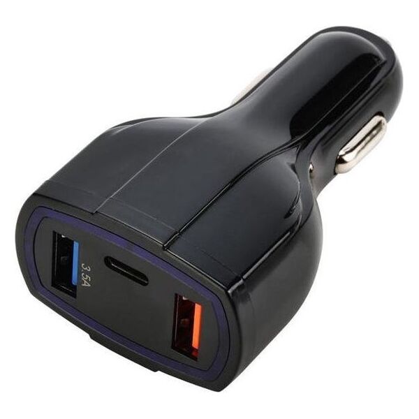 Ładowarka CGAuto 2x USB-A 1x USB-C 3.5 A  (4242-uniw)