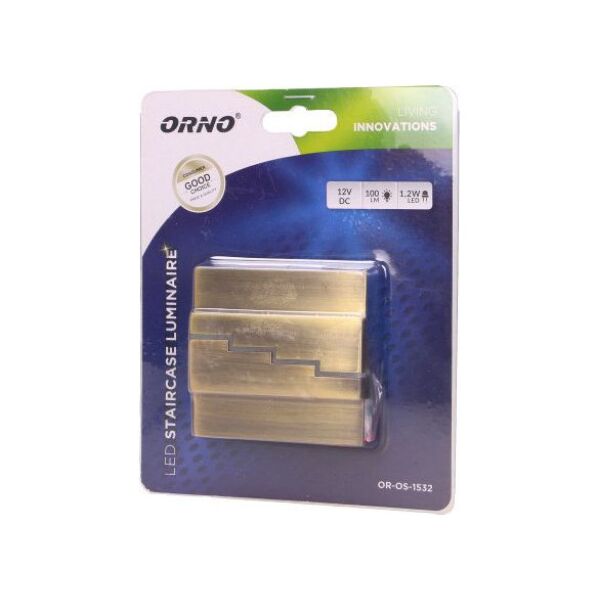 Oprawa schodowa Orno Lynx LED mosiądz mat (OR-OS-1532L6/BR)