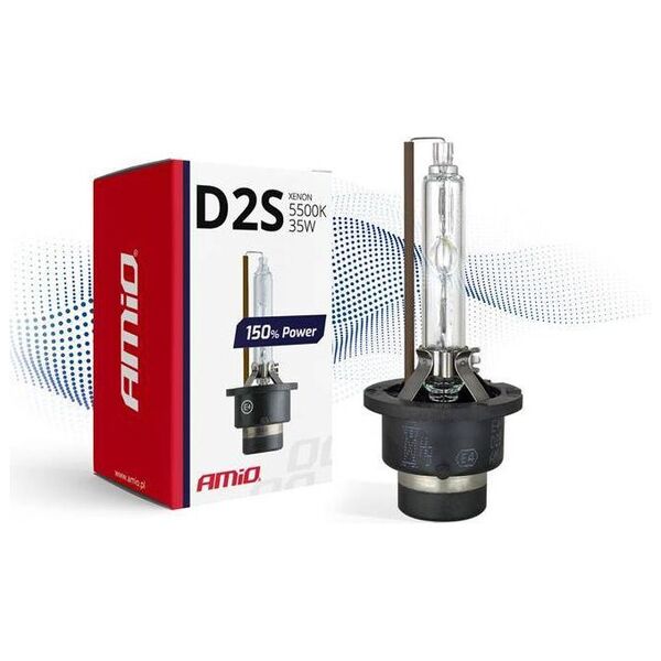 AMiO Żarówka ksenonowa, żarnik xenon D2S 5500K 150% Power