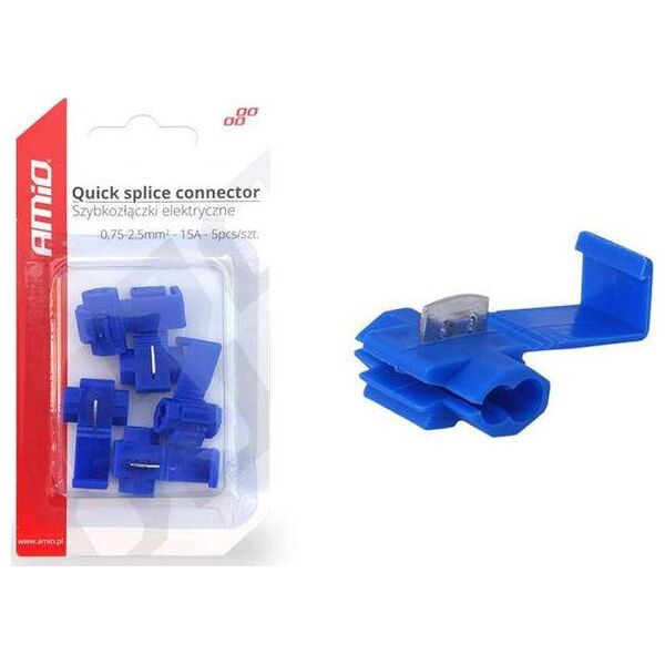 AMiO Szybkozłączki elektryczne 0,75-2,5mm2 15A 5szt blister