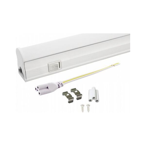 Nvox Świetlówka led liniowa t5 60cm 8w on/off zimna 6000k lampa natynkowa zintegrowana z oprawą