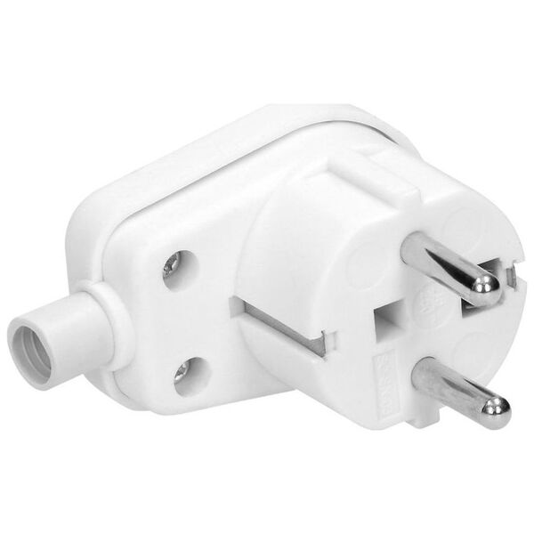 Orno Wtyczka kątowa, Uni-schuko, rozbieralna OR-AE-13182 (biała)