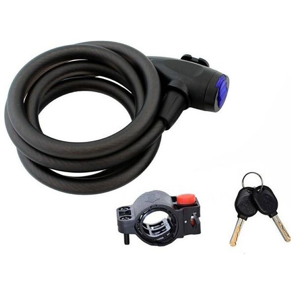 Sports Equipment Blokada motocyklowa rowerowa stalowa Lina 150cm czarna RW19C