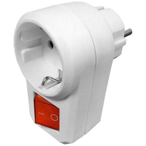 Orno ORNO Rozgałęźnik Adapter 2P-Z(Typ F) z włącznikiem
