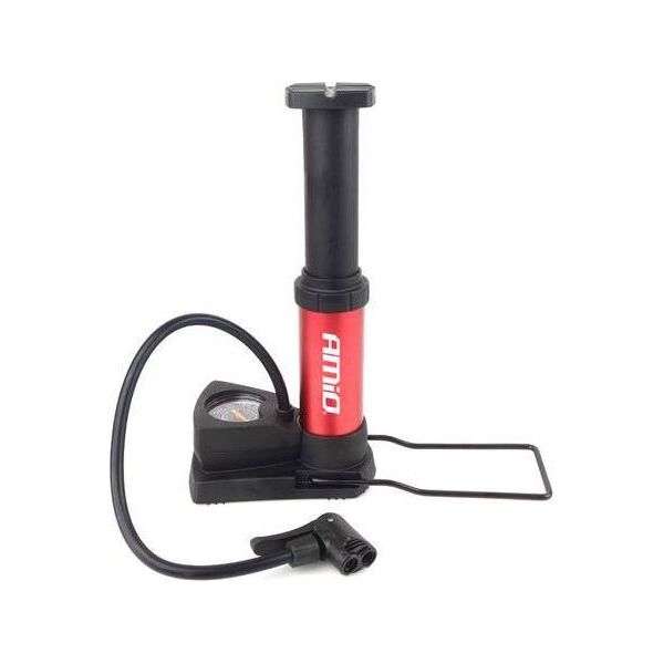 AMiO Pompka nożna MINI PU03 metalowa z manometrem