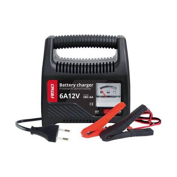 AMiO AMiO Prostownik ze wskazówką (bezp.) 6A, 12V SBC-6A