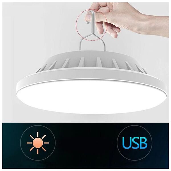 Aptel ZD13A LAMPA CAMPINGOWA WYJAZDOWA SOLAR LED IP65 30W biała