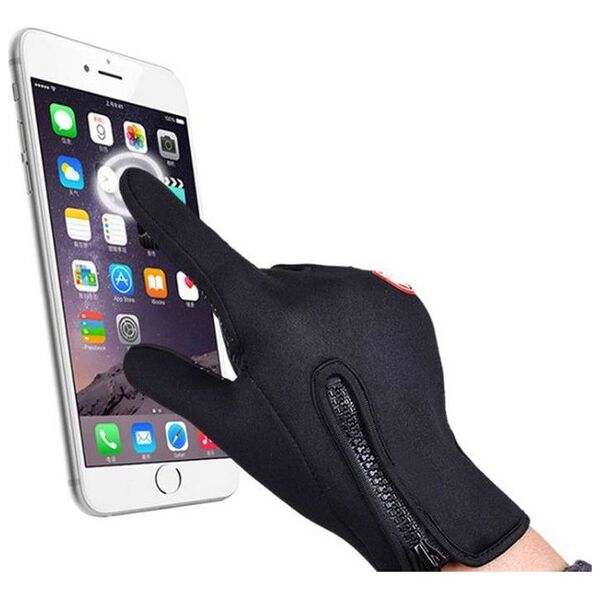 Aptel Rękawice Zimowe Do Obsługi Smartfona BQ19L, XL Niebieskie