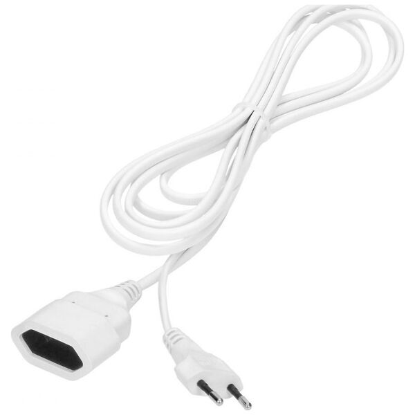 Orno Przedłużacz domowy jednogniazdowy płaski, 1x2P, 5m,kabel PVC H03VV-F 2x0,75mm?, 230VAC