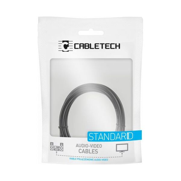 Kabel Cabletech Jack 3.5mm - Jack 3.5mm 10m czarny (LEC-KPO3950-10)