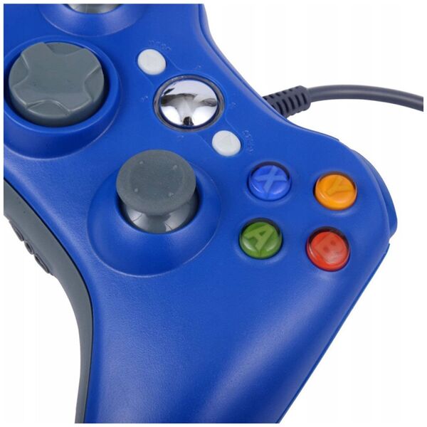 Pad Aptel Dual Shock do Xbox 360 niebieski (KX13B)