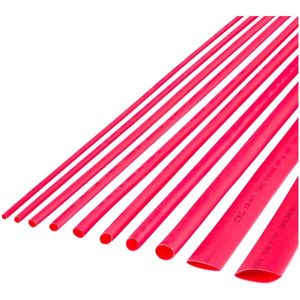Cabletech Rurka termokurczliwa 4,5 mm-1 m czerwona Cabletech