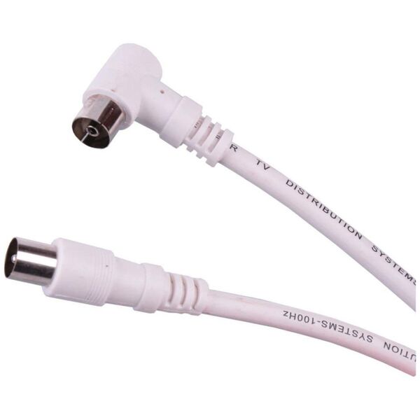 Kabel Cabletech Antenowy 5m biały (KPO2740F-5)