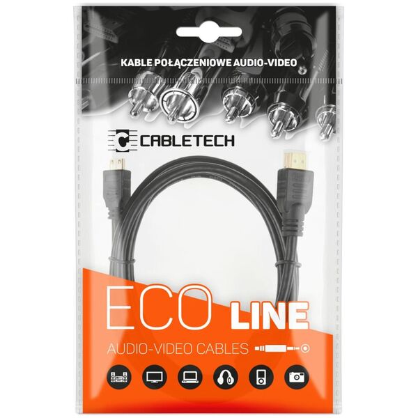 Kabel Cabletech HDMI - HDMI 1.5m czarny (KPO4020-1.5)
