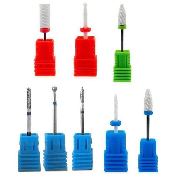Aptel FREZY STOŻKOWE CERAMICZNE DO FREZAREK Z GŁOWICĄ TWIST&LOCK 8szt AG131G