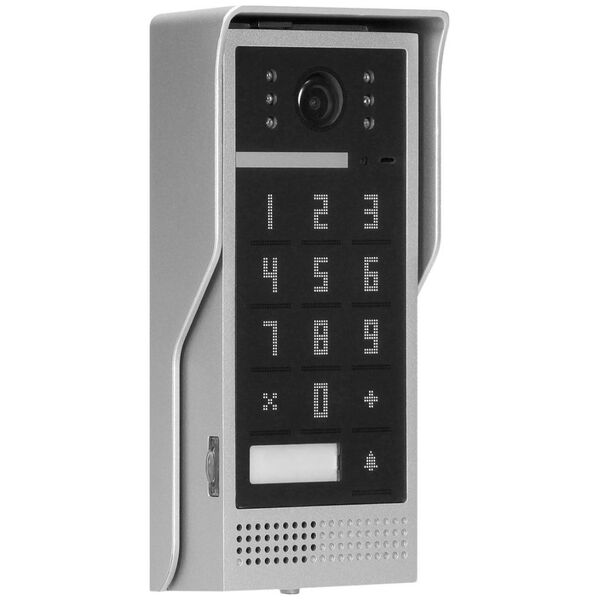 Orno Zestaw wideodomofonowy, bezsłuchawkowy, kolor, LCD 7", interkom, z szyfratorem, natynkowy, czarny, SCUTI