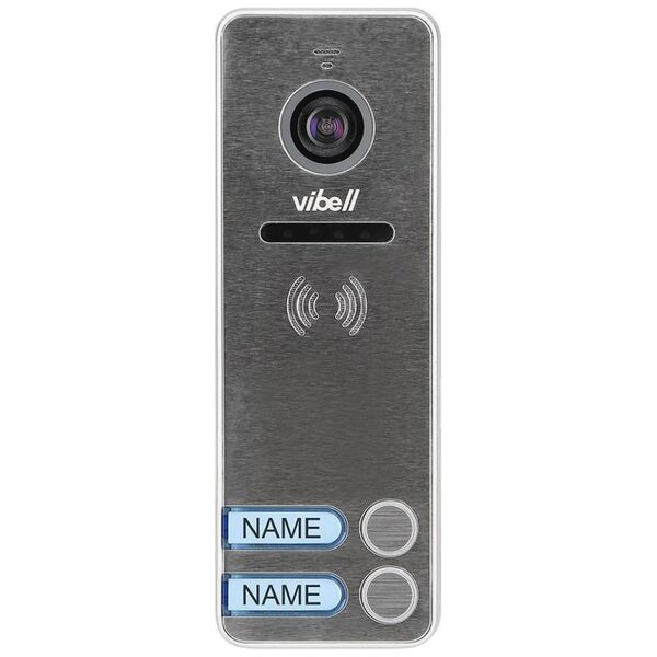Orno Wideo kaseta 2-rodzinna z kamerą szerokokątną, kolor, wandaloodporna, diody LED, do zastosowania w systemach VIBELL