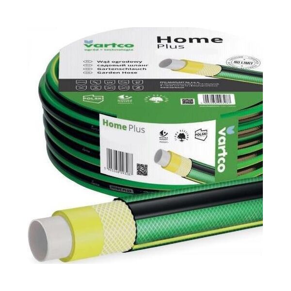 Vartco Wąż Ogrodowy 1/2" 20mb 4-Warstwowy HOME PLUS Vartco