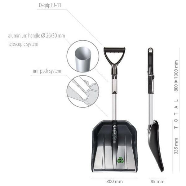 Prosperplast Saperka Teleskopowa Samochodowa Nanga Eco Car Telescopic Iltngtsc-S411
