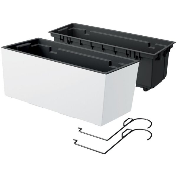 Prosperplast Doniczka z hakami Urbi Case DUC400W biała