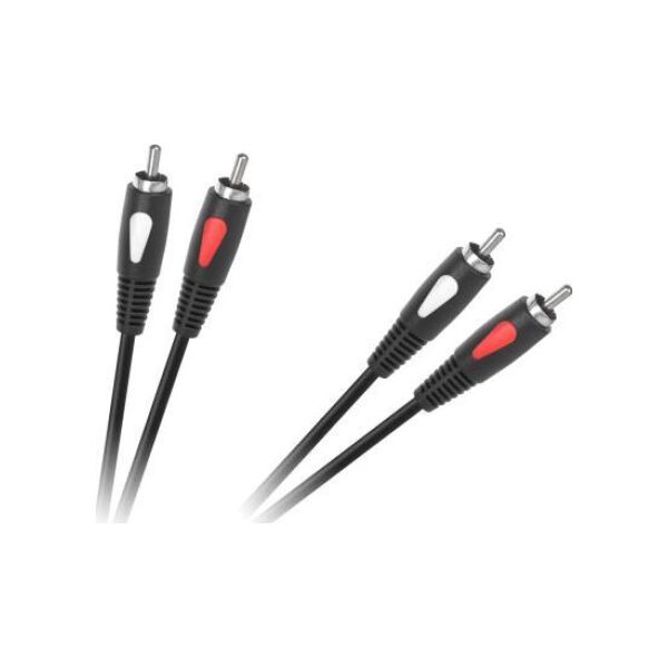 Kabel Cabletech RCA (Cinch) x2 - RCA (Cinch) x2 Brak danych czarny (KPO4001-5.0)