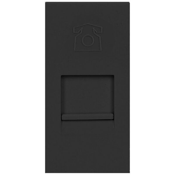 Orno NOEN RJ11, gniazdo modułowe 22,5x45mm telefoniczne RJ11, czarne