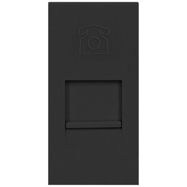 Orno NOEN RJ11, gniazdo modułowe 22,5x45mm telefoniczne RJ11, czarne