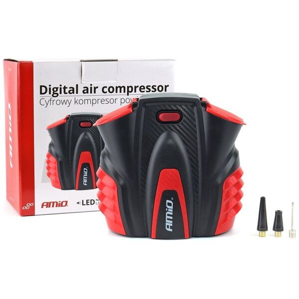 Kompresor samochodowy AMiO Kompresor samochodowy cyfrowy z led 12v acomp-16