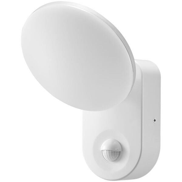 Kinkiet Orno RIOLIT LED 15W, oprawa ogrodowa z czujnikiem ruchu, 1100lm, IP65, 4000K, biała