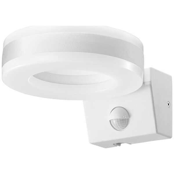 Kinkiet Orno HOWLIT LED 20W, oprawa ogrodowa z czujnikiem ruchu, 1800lm, IP65, 4000K, biała