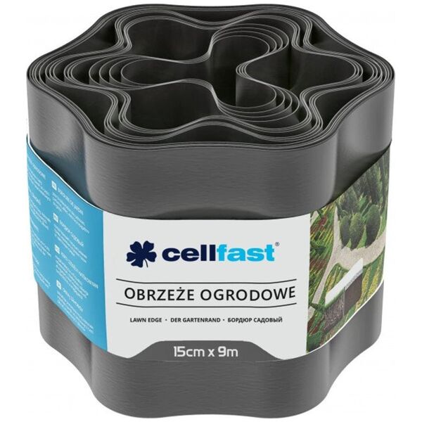 Cellfast Obrzeże ogrodowe 15cm x 9m Cellfast grafitowe